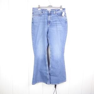 Free People Jeans Womens Plus SZ 34 CRVY Vintage High Rise Flare Bootcut NWT